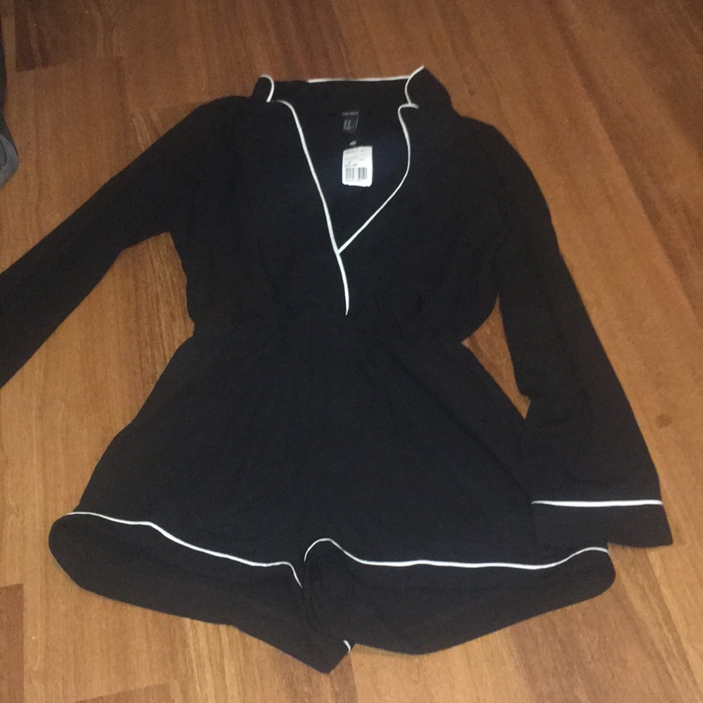 Black short jumpsuit